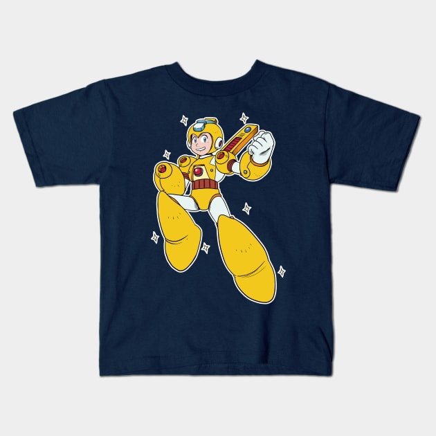 SUPER MEGAMAN Kids T-Shirt by IanDimas